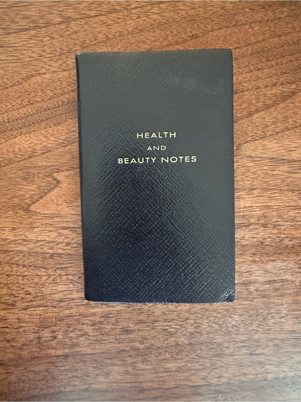 Health and Beauty Notes Black Pocket Notebook